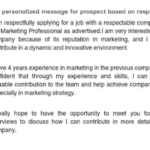 highly personalized message for prospect based on responsibilities